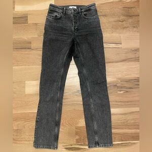 Anine Bing Charcoal Gray Jeans